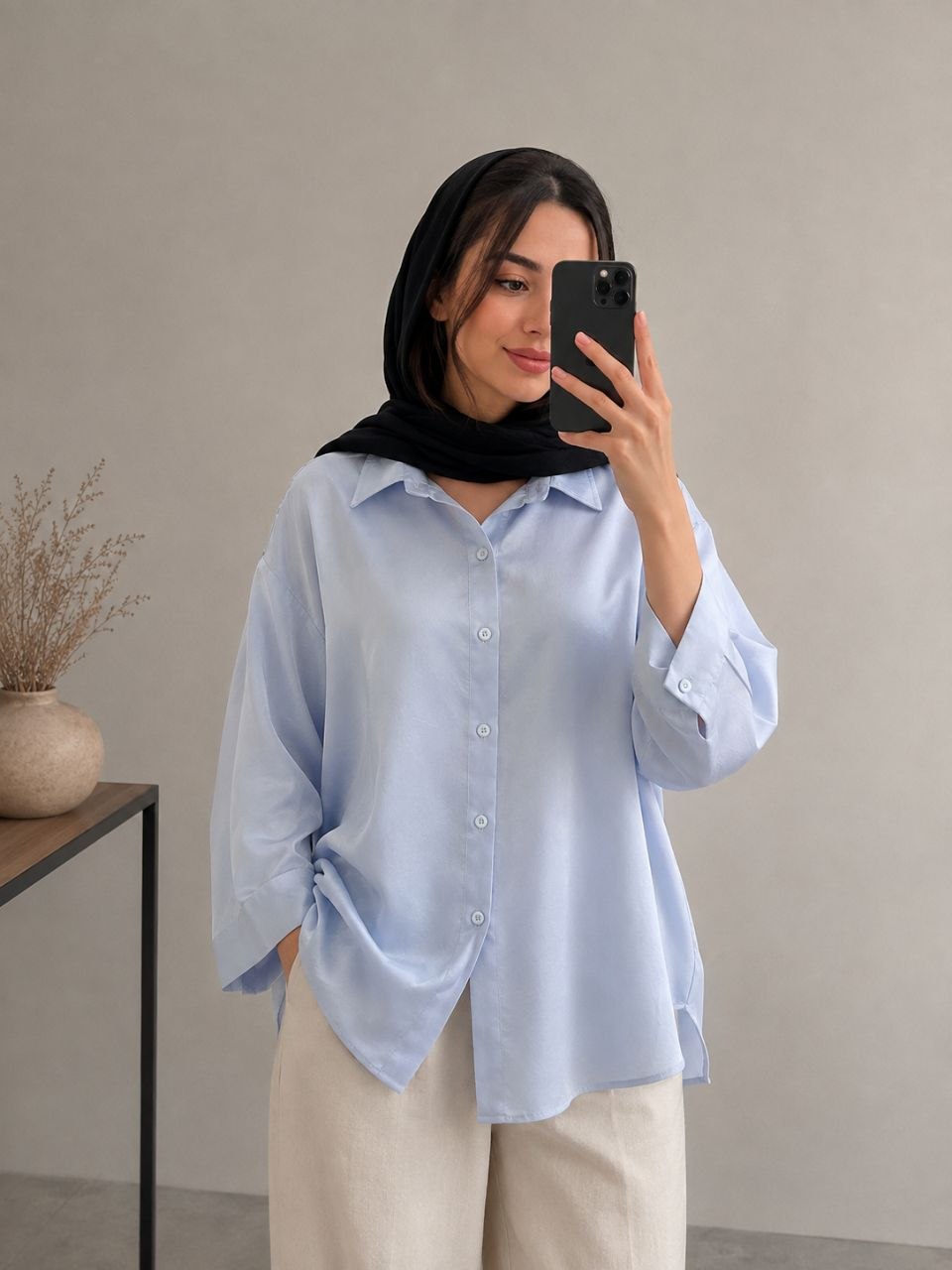 شومیز ساتن ابریشمی