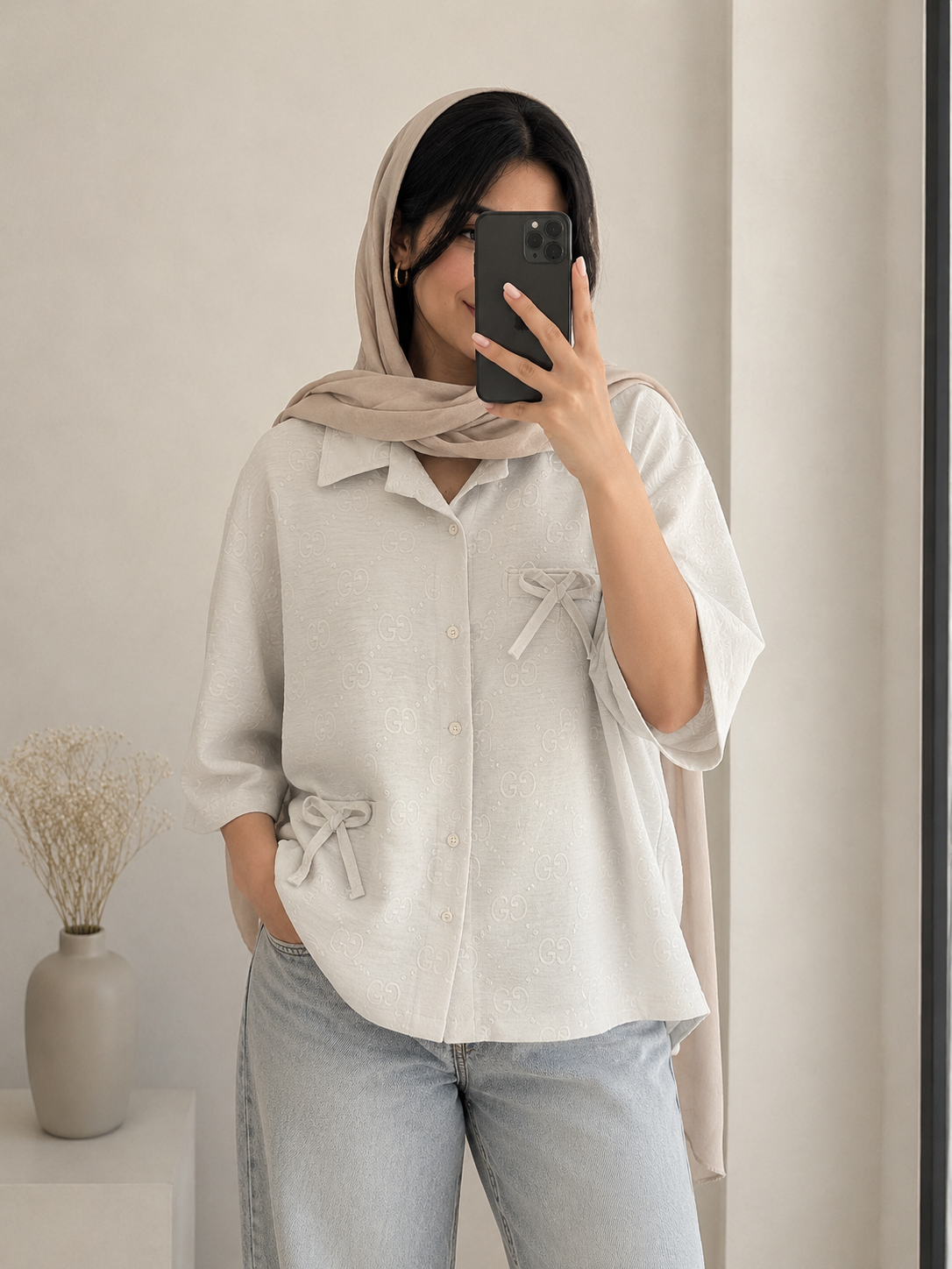 شومیز جیب پاپیونی